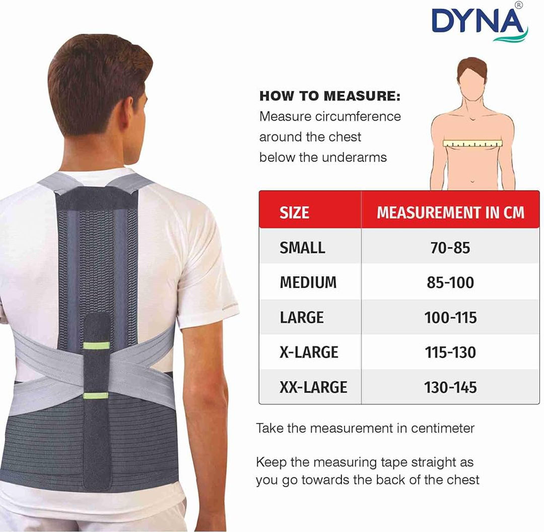 Dyna Posture Corrector Premium - Small, 1 EA | Premium Posture Corrector for Improved Posture and Comfort, Adjustable Fit (1456)