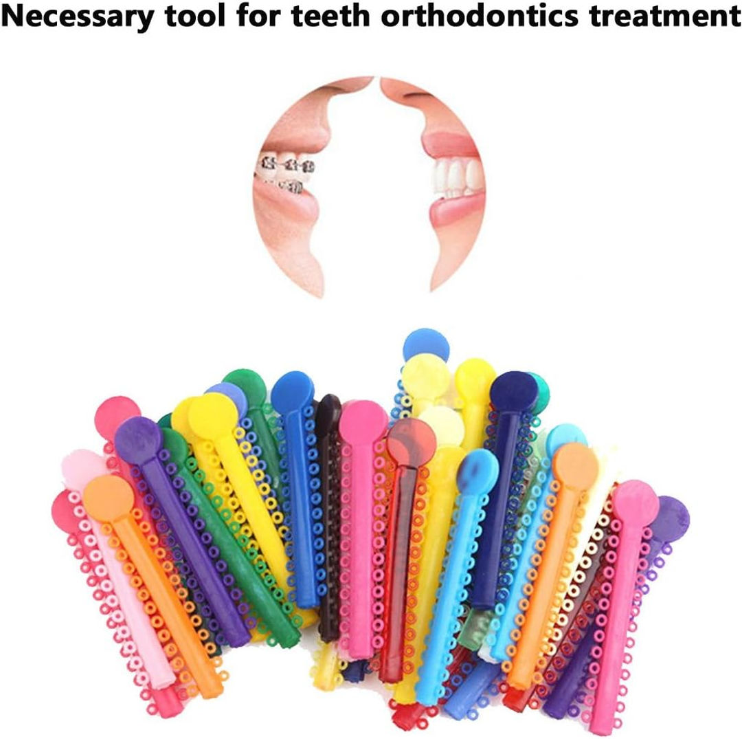 Dental Orthodontic Ligature Ties - Pack of 50 - Blue