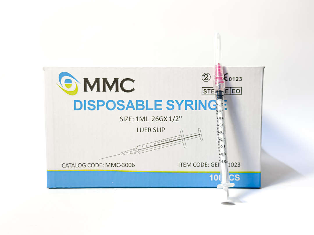 MMC Disposable Syringe with Needle (Luer Lock & Luer Slip)