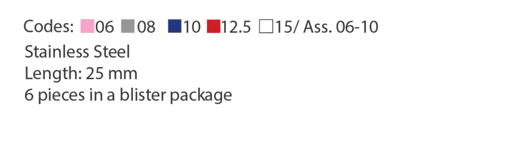 EndoArt C File Assorted 06 - 10 Pack of 6 (RD/CFATD)