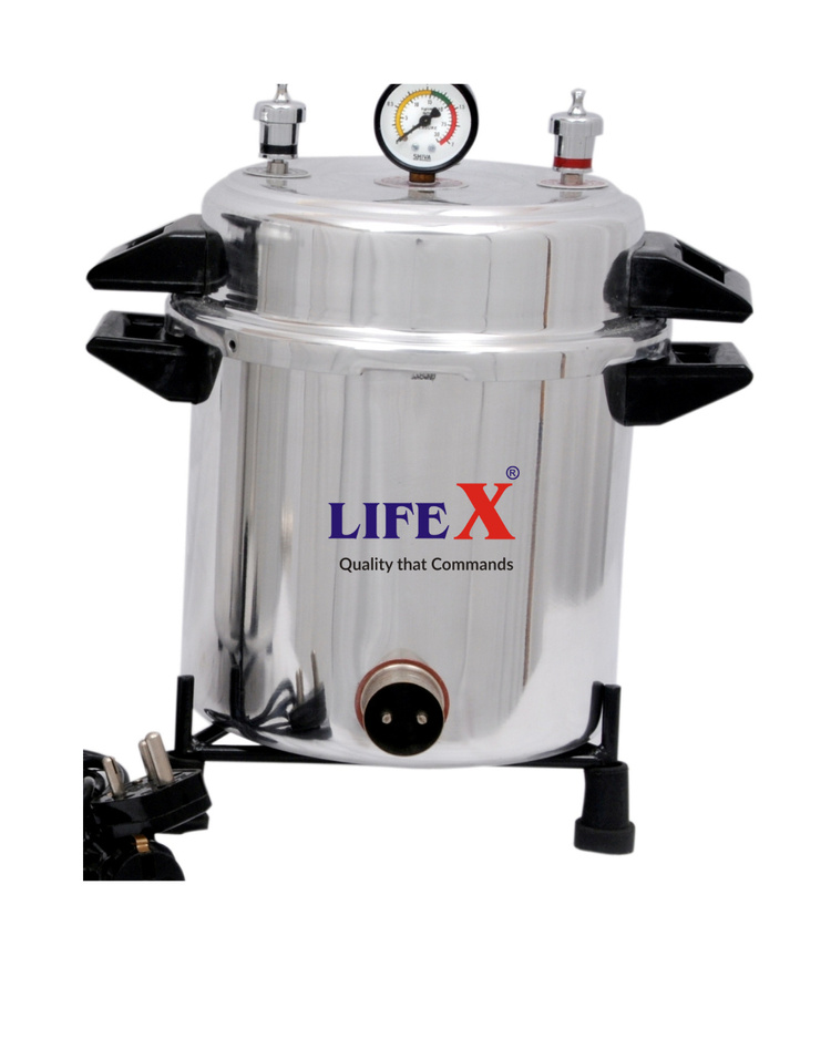 LifeX Autoclave Cooker Type Stainless Steel 11 x 9 
