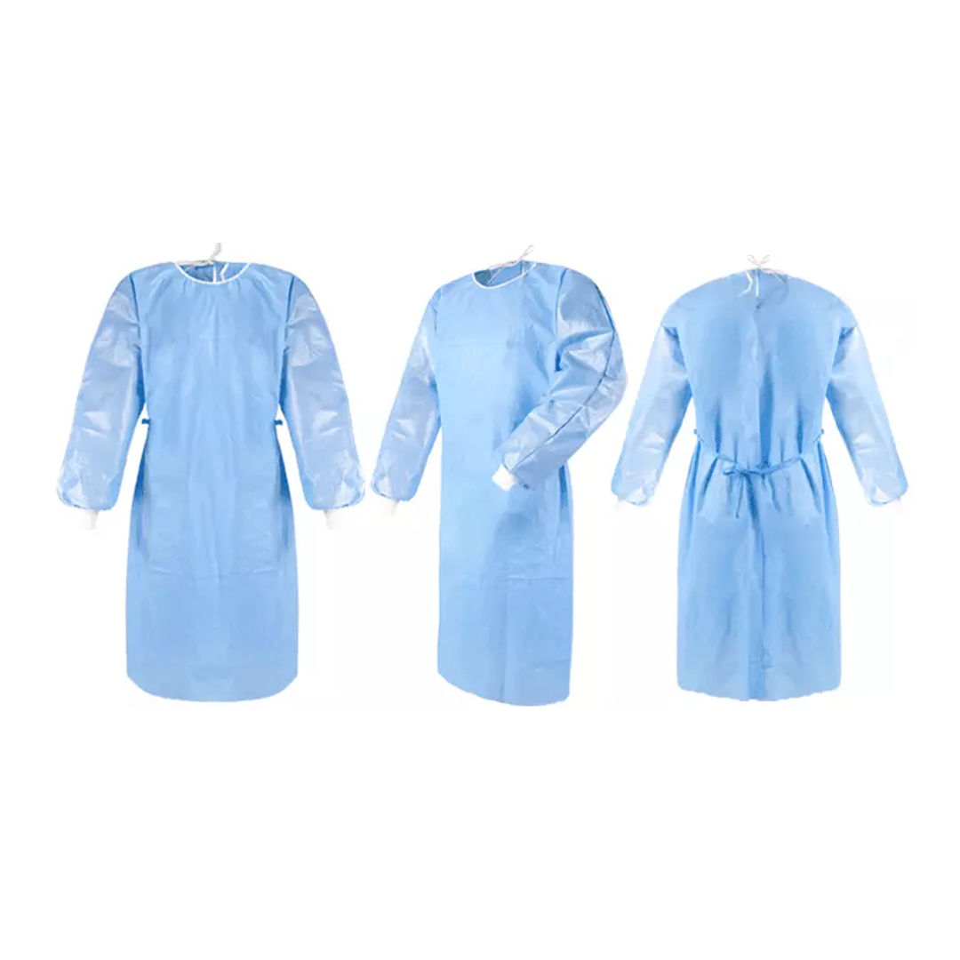 10 x  Lomar Isolation Gown - 25 GSM Light Blue - Pack of 1