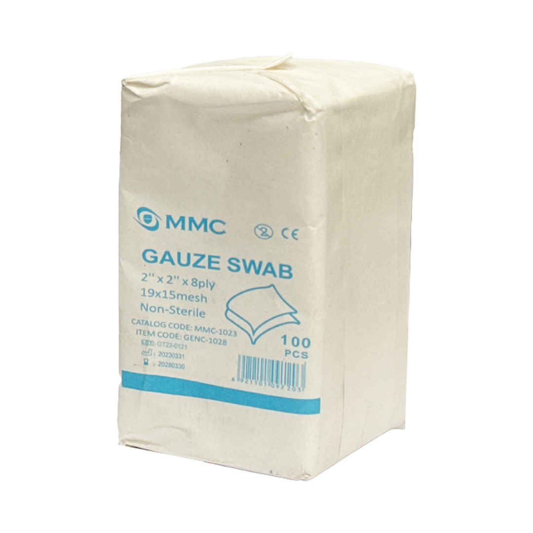 5 x  MMC Non Sterile Gauze Swab 2inch x 2inch x 8ply 100 Pieces/Box (GENC-1028)