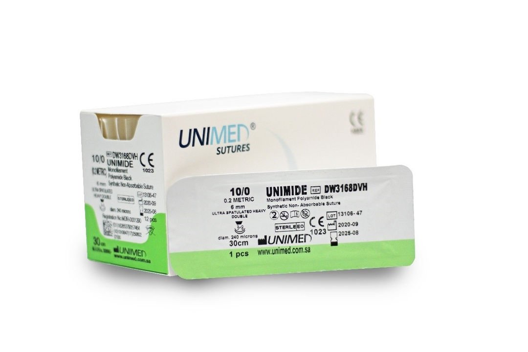 Unimed Unimide Suture - 6mm 70cm Pack of 12 (S 6053)