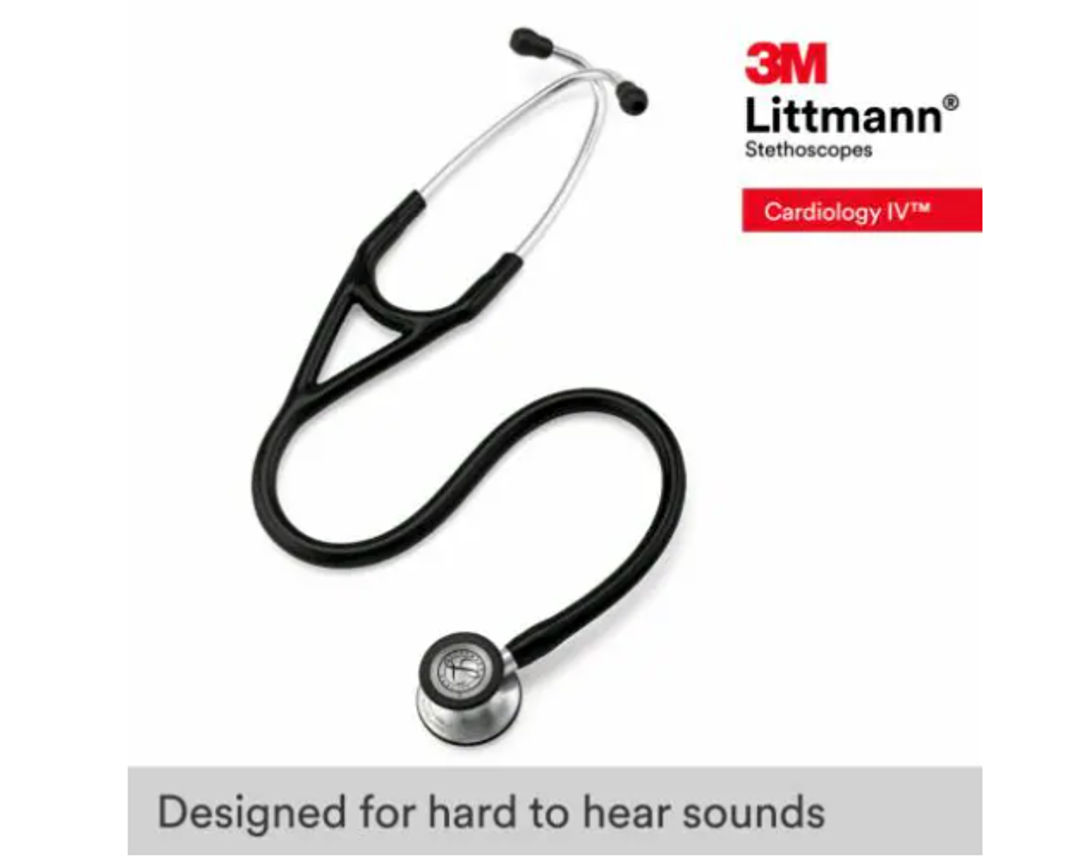 3M Littmann Cardiology IV Stethoscope - Black 6152