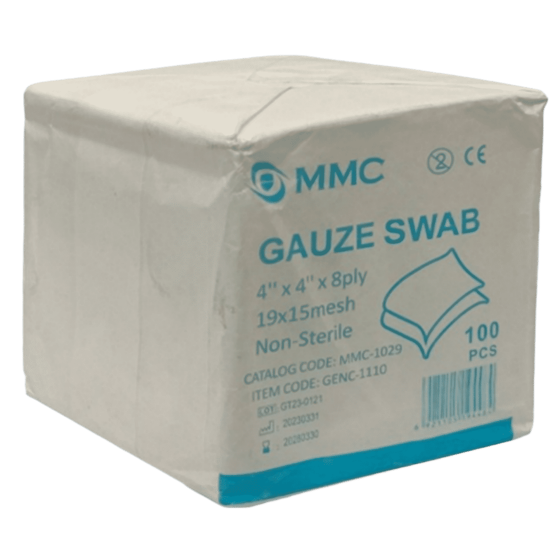 MMC Non-Sterile Gauze Swab 4inch x 4inch x 8ply - Pack of 100 (GENC-1031)