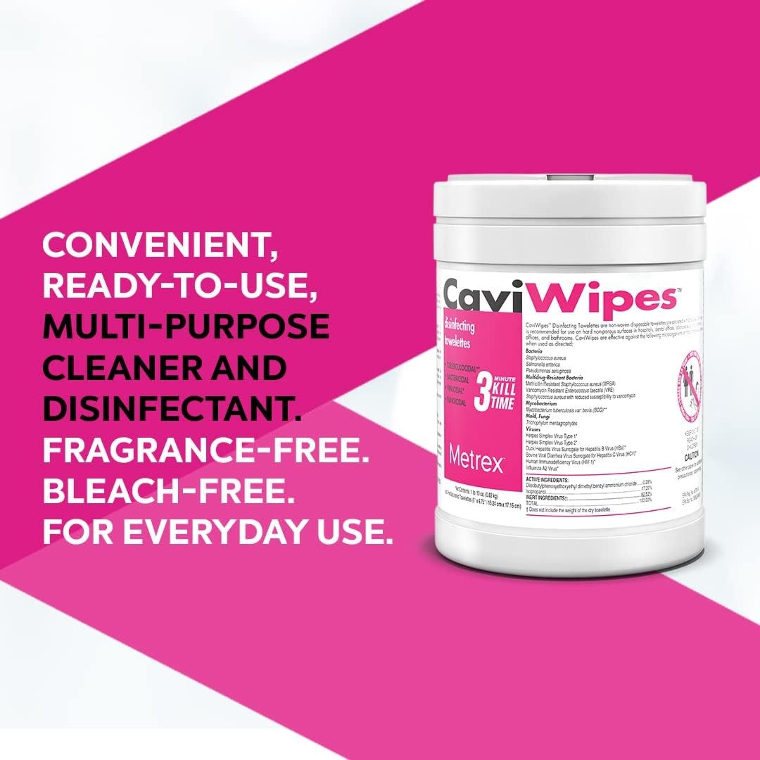 CaviWipes Disinfection Surface Wipes 220 Wipes