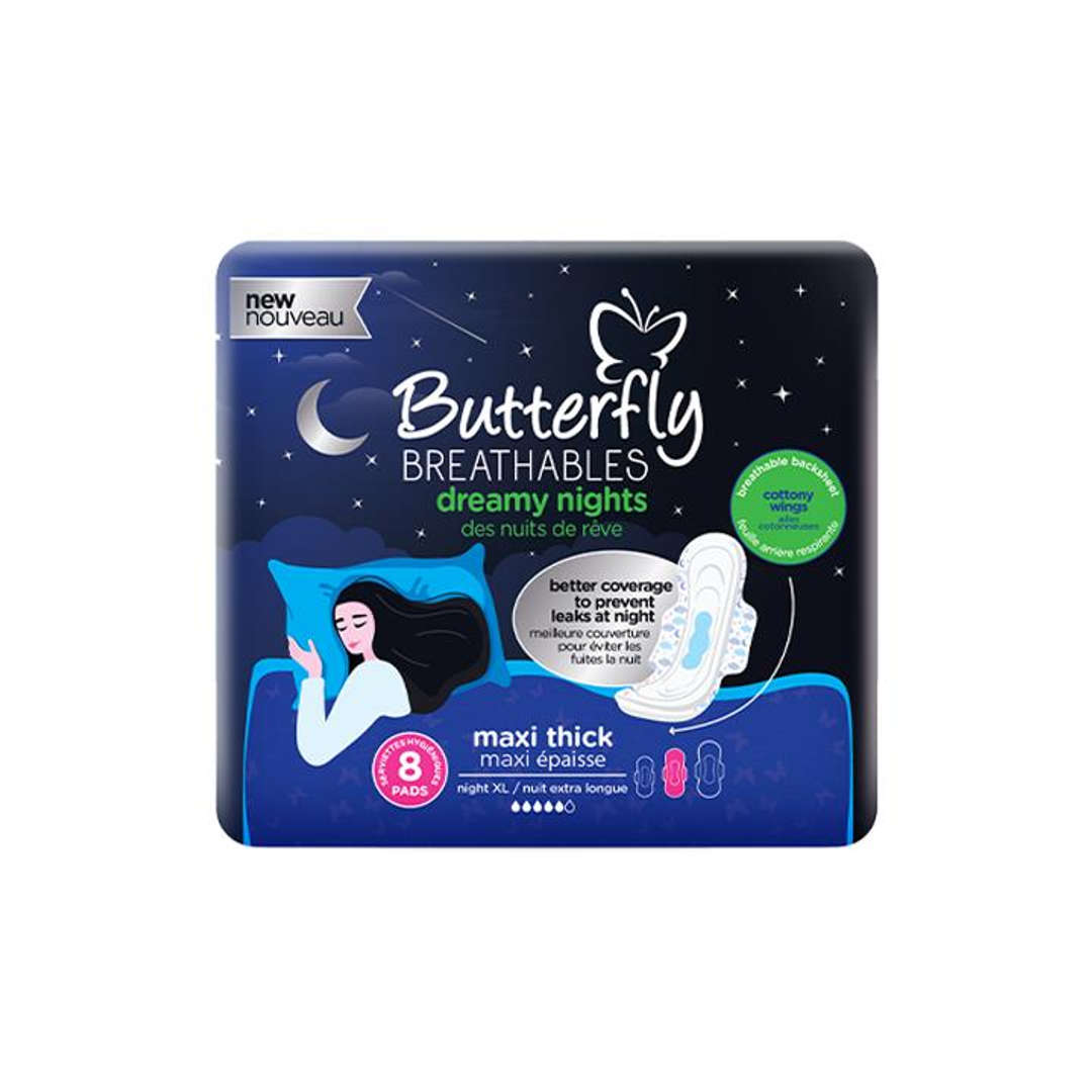 Butterfly Maxi Dry Night Light XL - Pack Of 8