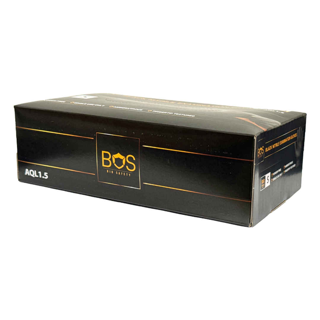 Boss Black Nitrile Examination Glove - Small Pack of 100