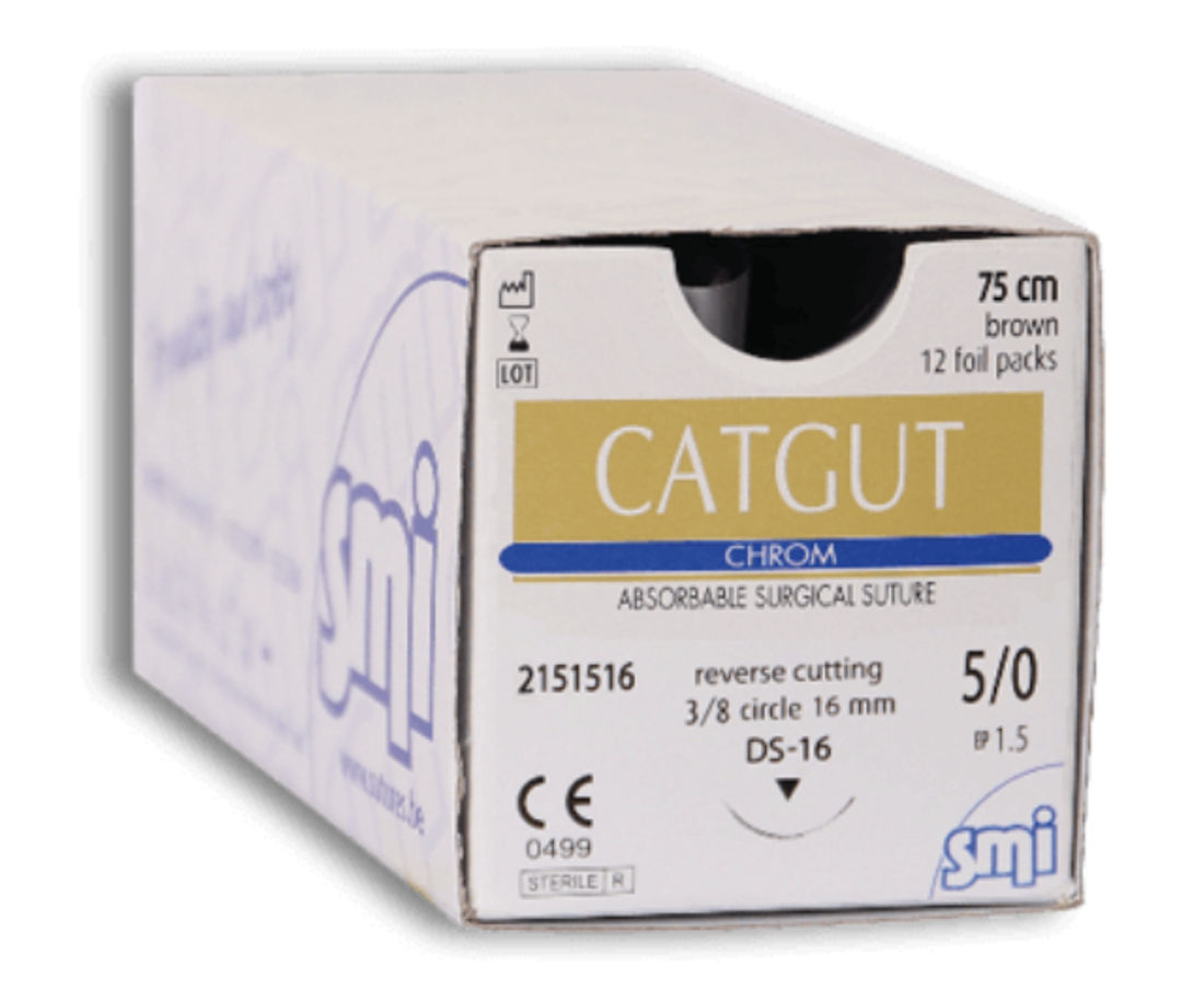 SMI Catgut Chrom Brown Suture 2200015 - 2 36617 15