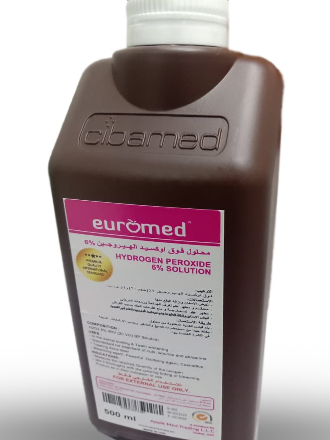 Euromed 6% Hydrogen peroxide solution 100ml