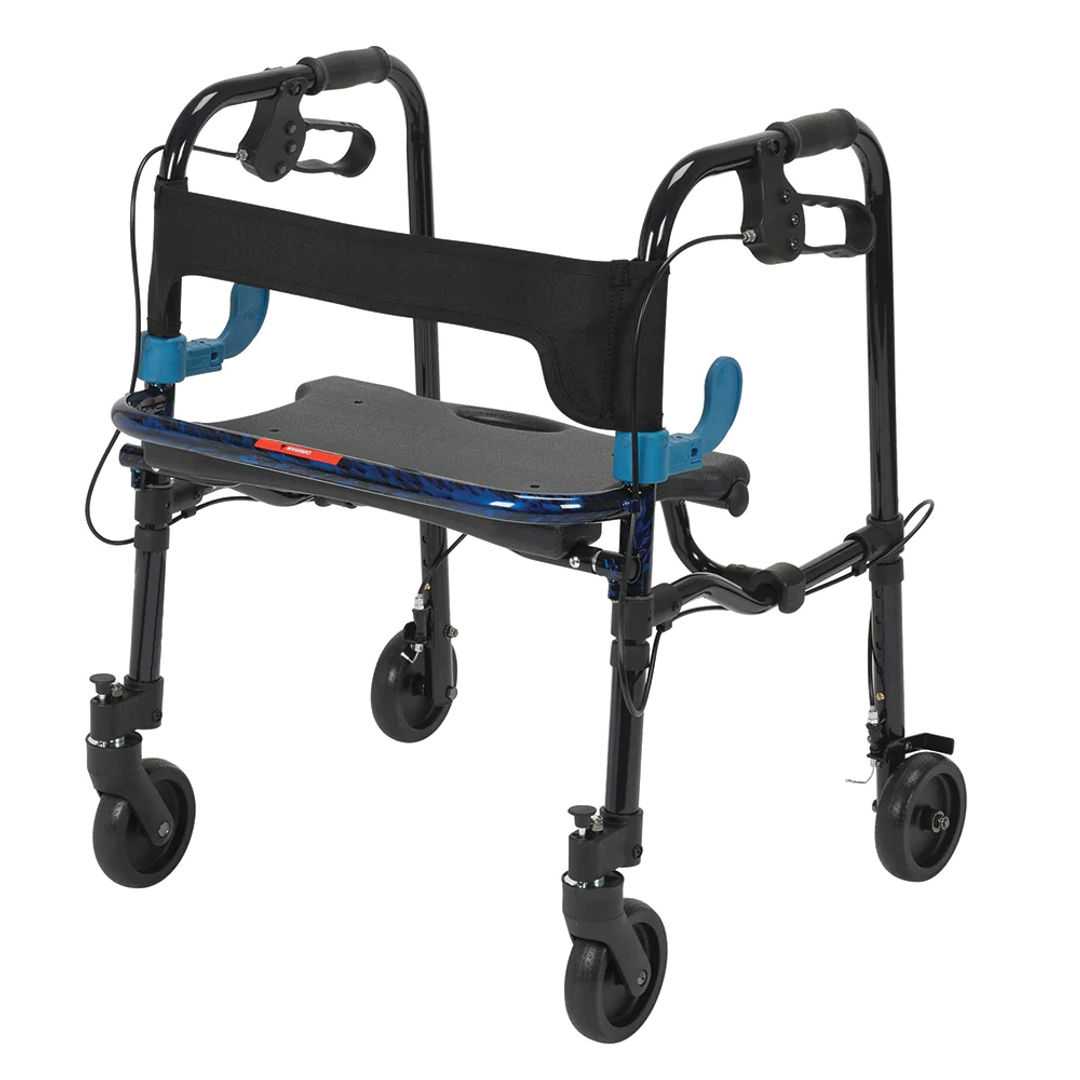 Jmc Folder Walkers And Rollators - With Brake and Seat