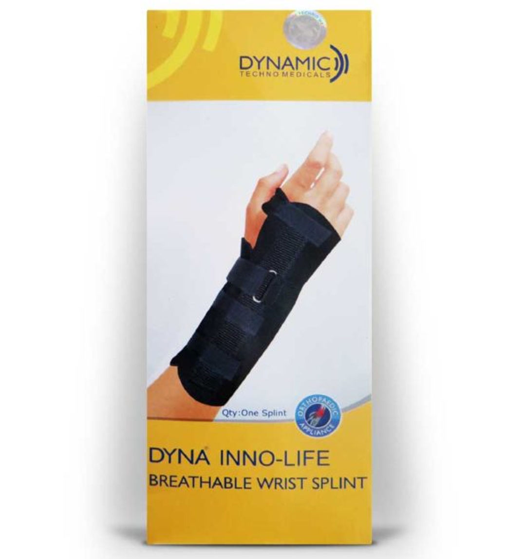 Dyna Innolife Wrist Black Splint - Left/Right  - Small