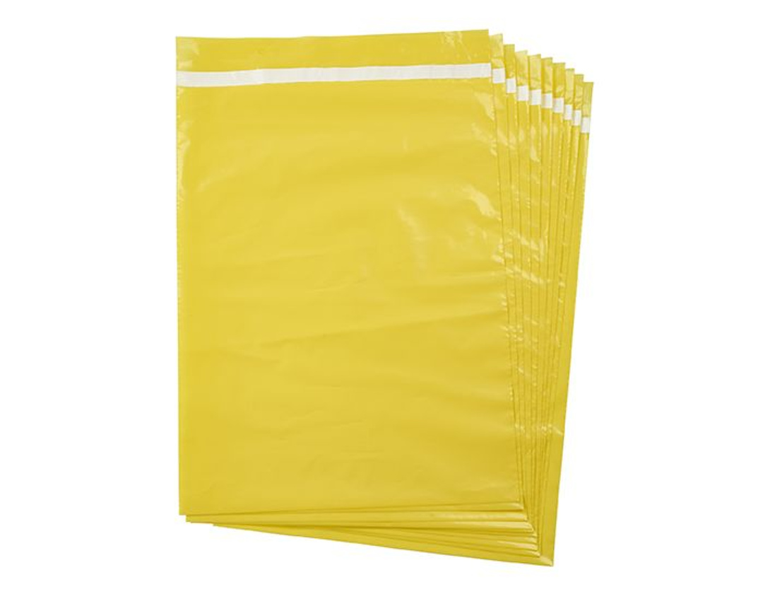 Disposable Yellow Bag Medium 65 cm x 95 cm - Pack of 50