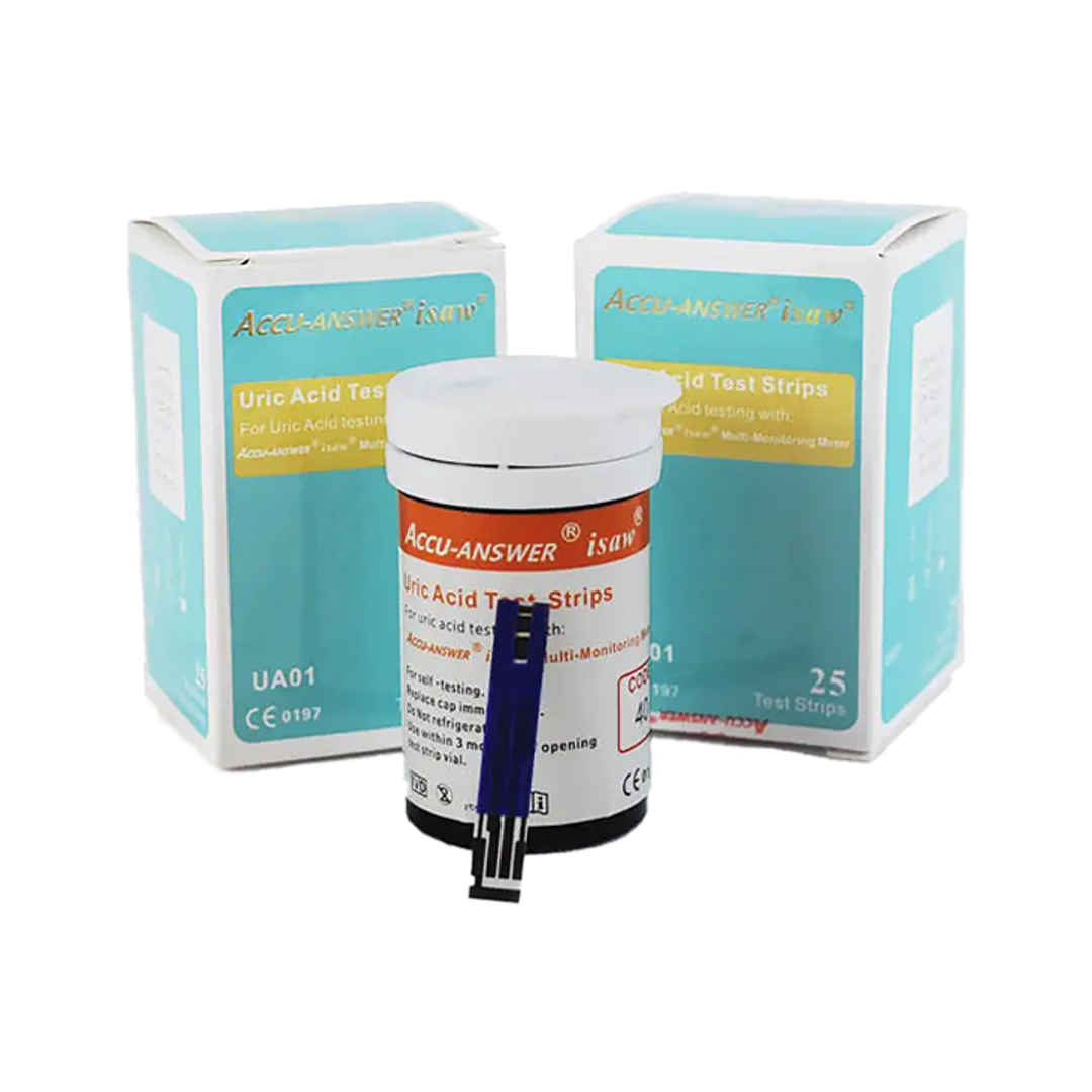 Accu Answer Uric Acid Test Strip - 25 Pieces