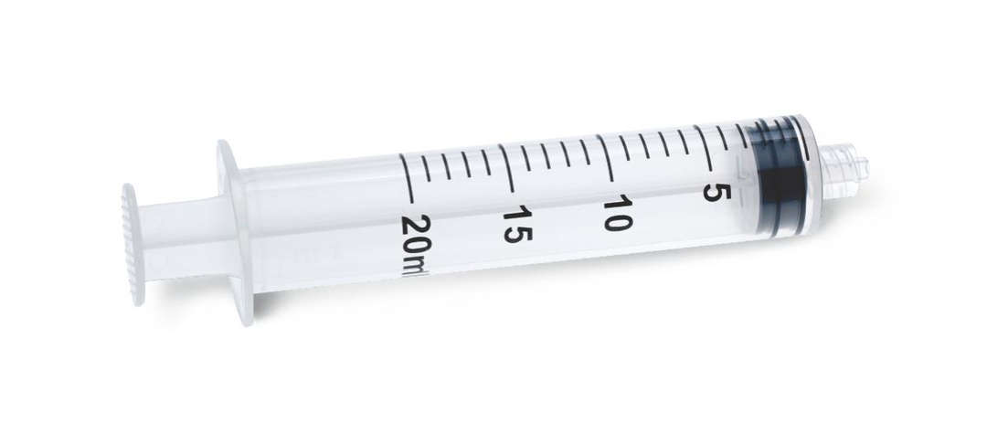 Medisoft Luer Lock Syringe, 20ml, 21G x 1 -1/2 Inch - Pack of 25