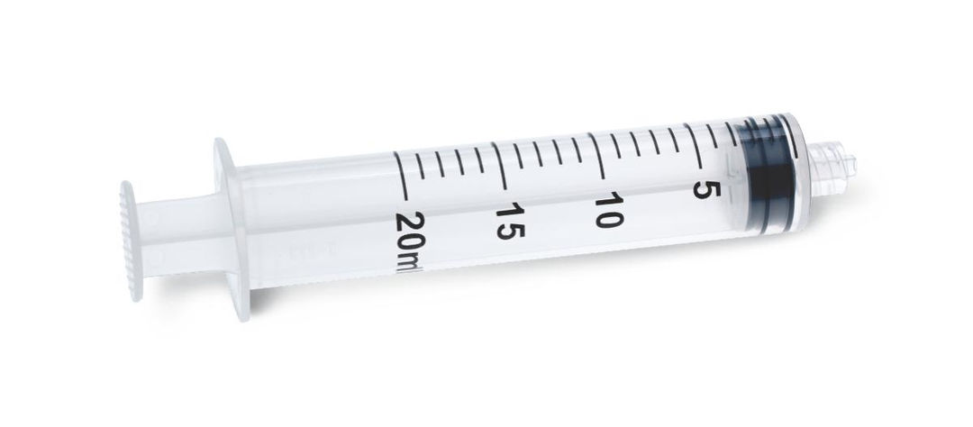 Medisoft Syringe - 20ml 18G or 21G x 11/2 Inch Luer Lock Pack of 25