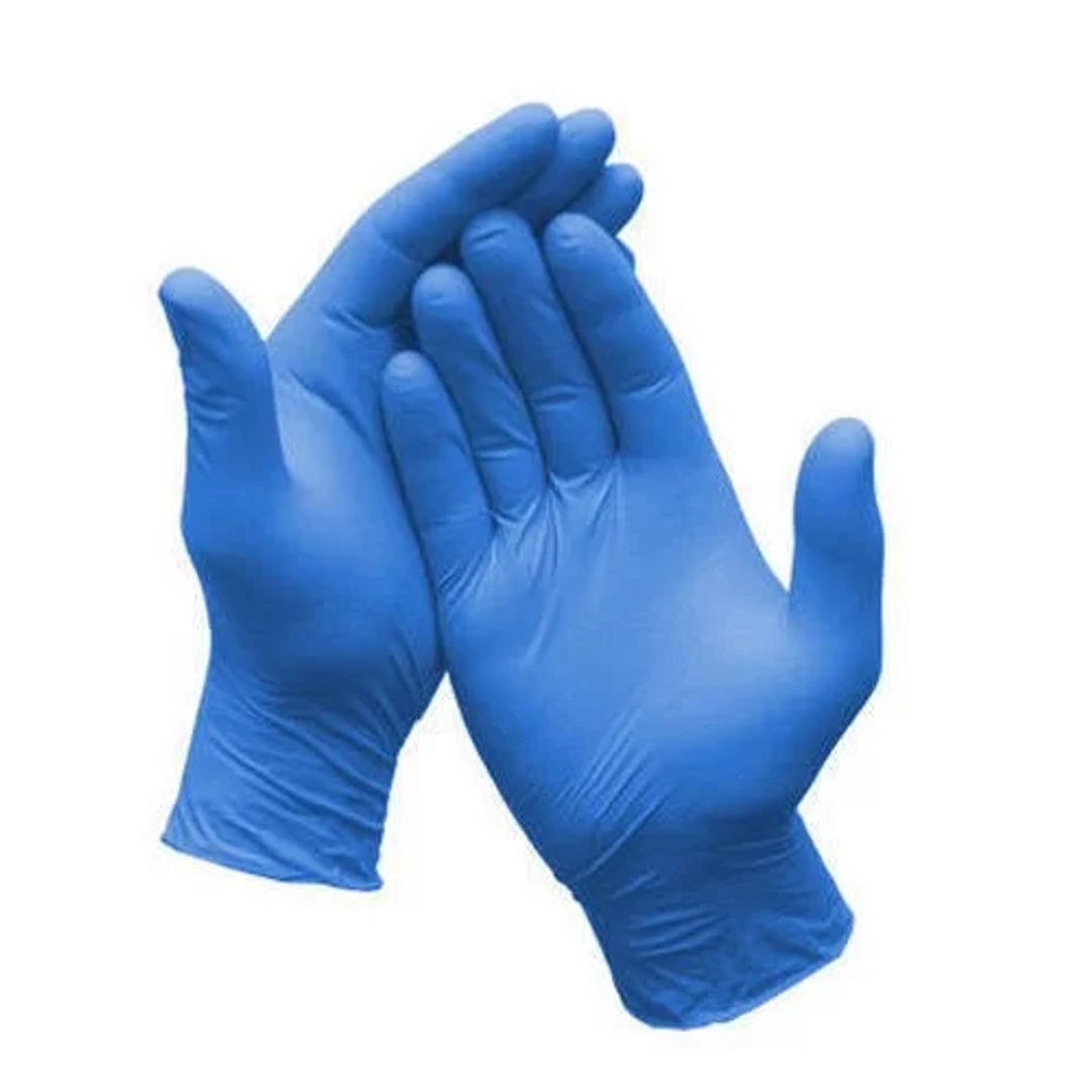 Bos Blue Nitrile Gloves, Small - Pack of 100