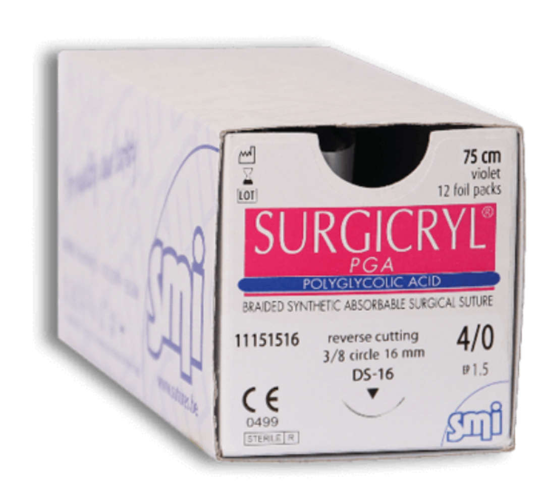 SMI Surgicryl Polyglycolic Acid Violet Sutures