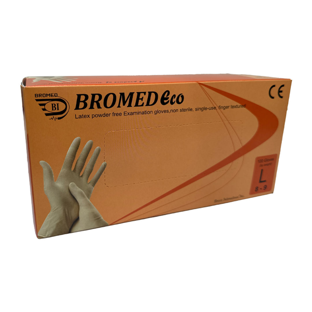 Bromed Latex Eco Gloves Large Pack of 100