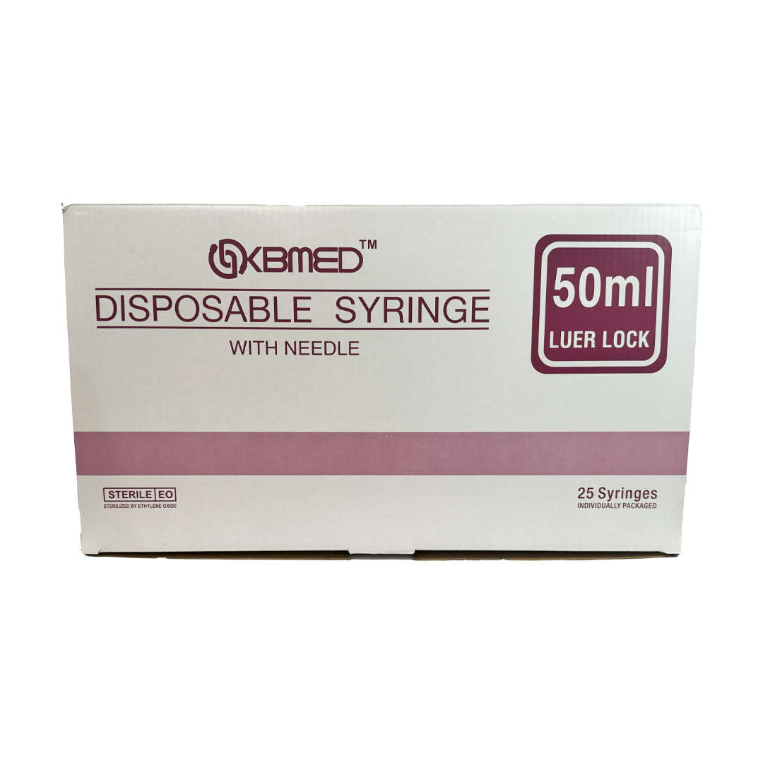 KBMED 50ml Syringe, 18G x 1.5inch - Box of 25 (111125)