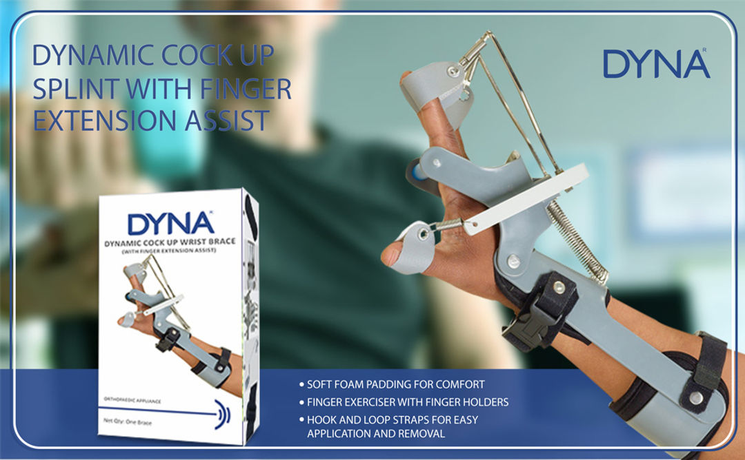 Dyna Dynamic Cock up Splint With Finger Extension Assist Left/Right - Small