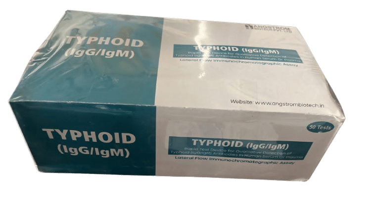Angstrom Angcard Typhoid IgG/IgM Rapid Card - Pack of 50 Tests