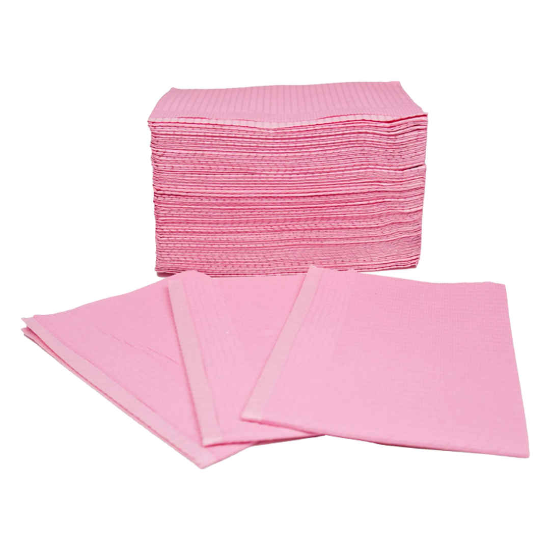 Dental Bib - Pink Pack of 500