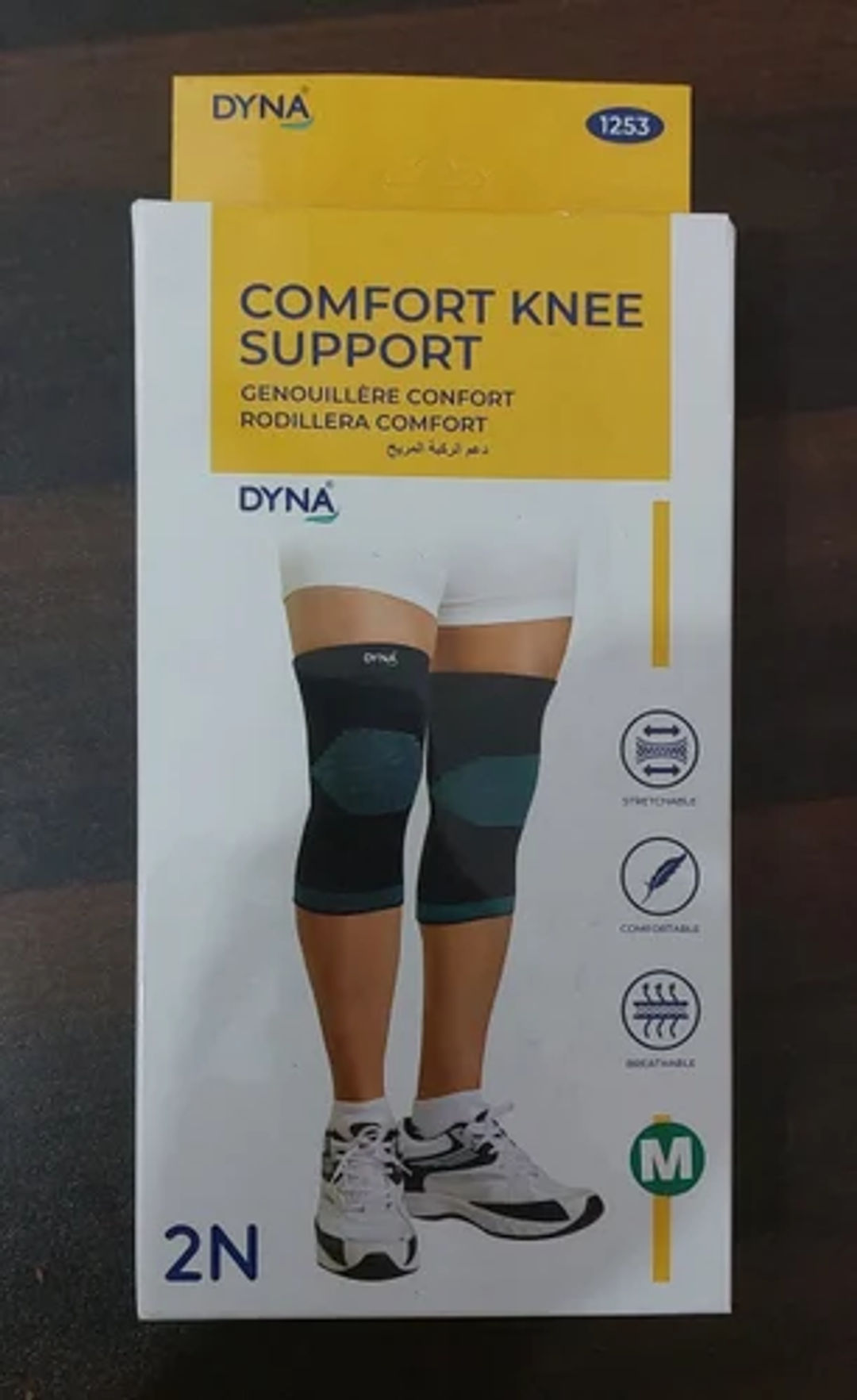 Dyna Comfort Knee Support (Pair) - Small | Soft and Supportive Knee Brace for Pain Relief and Comfort (1253)