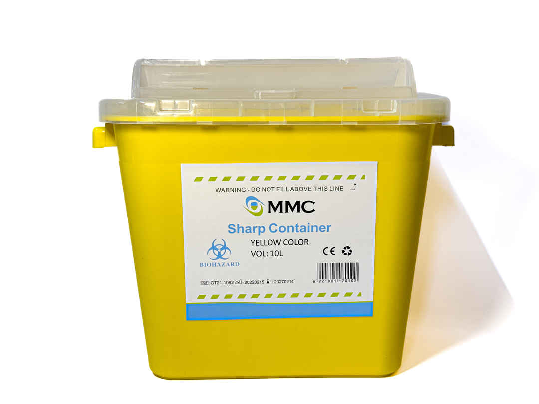 MMC Disposable Yellow Sharp Container 10 Litre (GENC-1057)