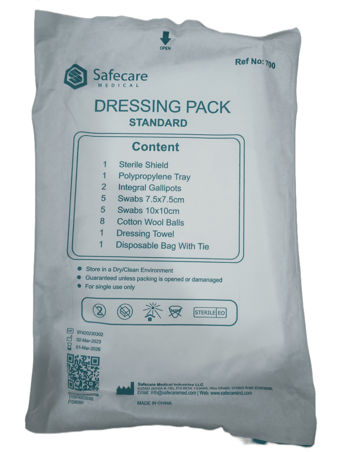 Safecare Standard Dressing Pack (700)