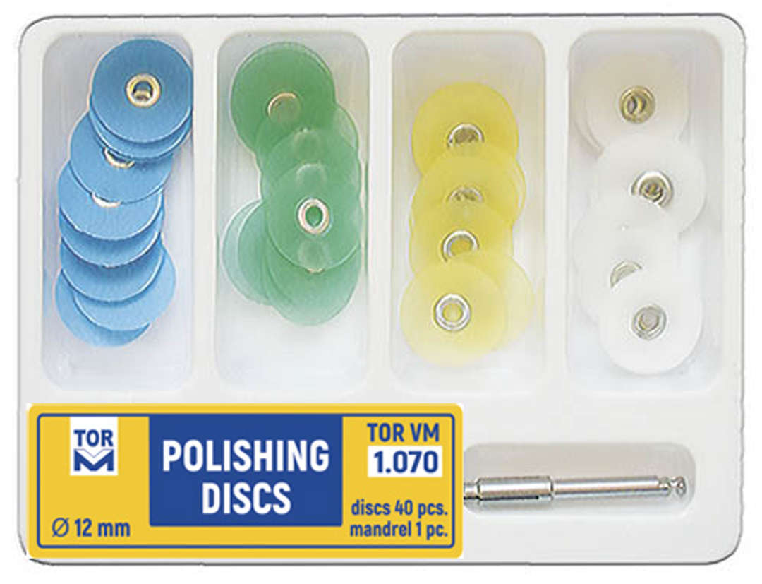 TOR Polishing Discs 40 Pieces & 1 Mandrel (1.070)