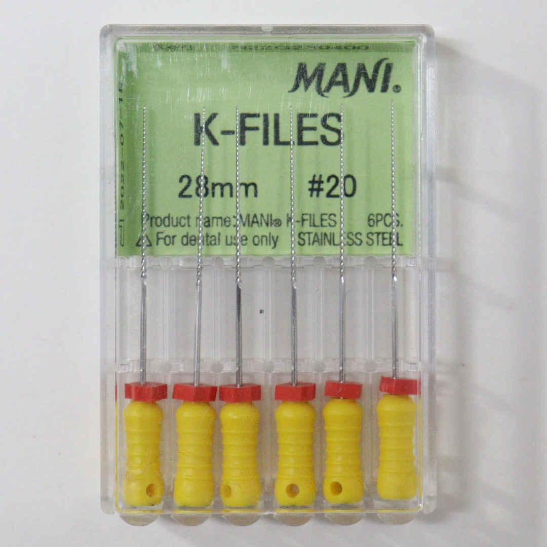 Mani Stainless Steel K Files - 25mm 08