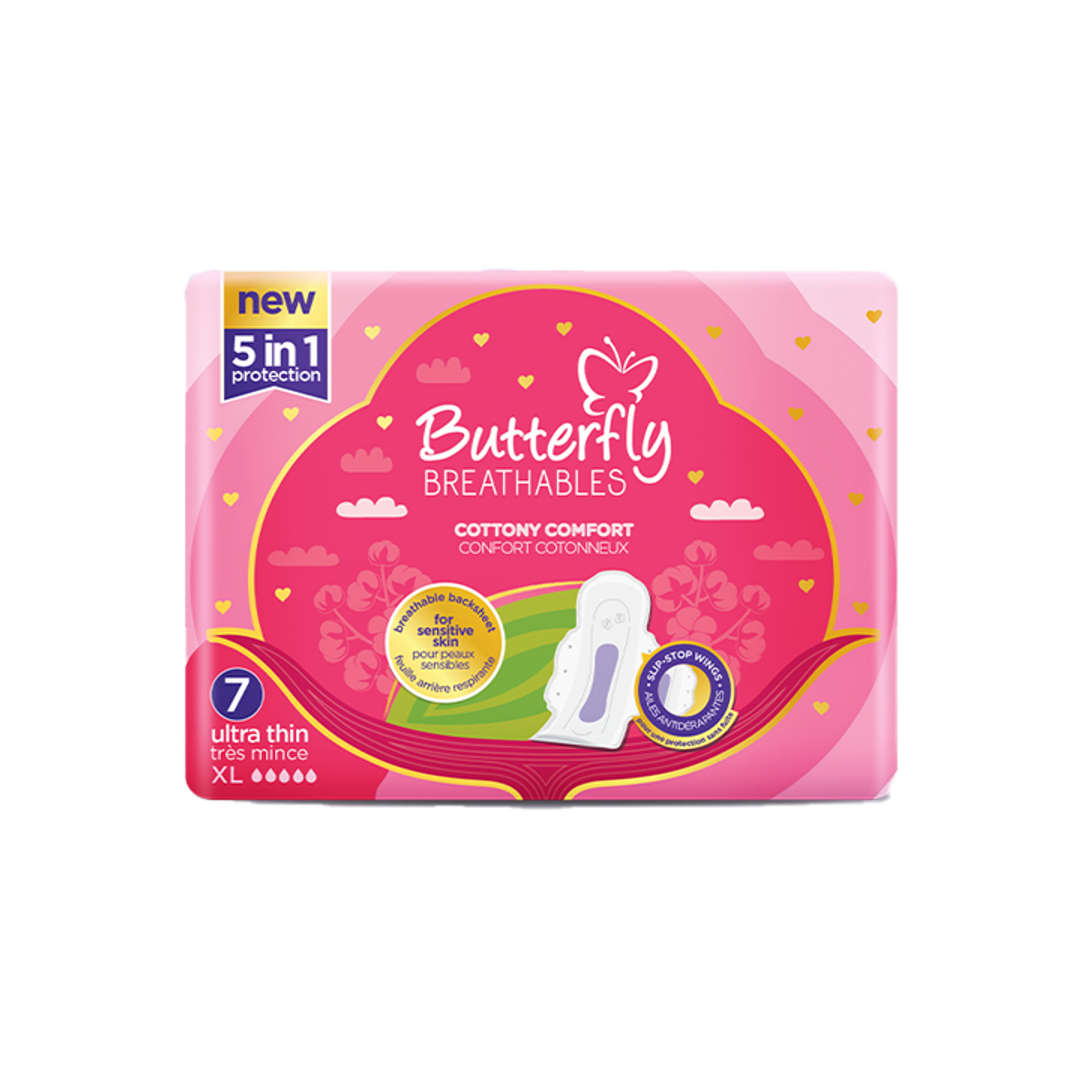 Butterfly Ultra Cottony XL - Pack Of 7