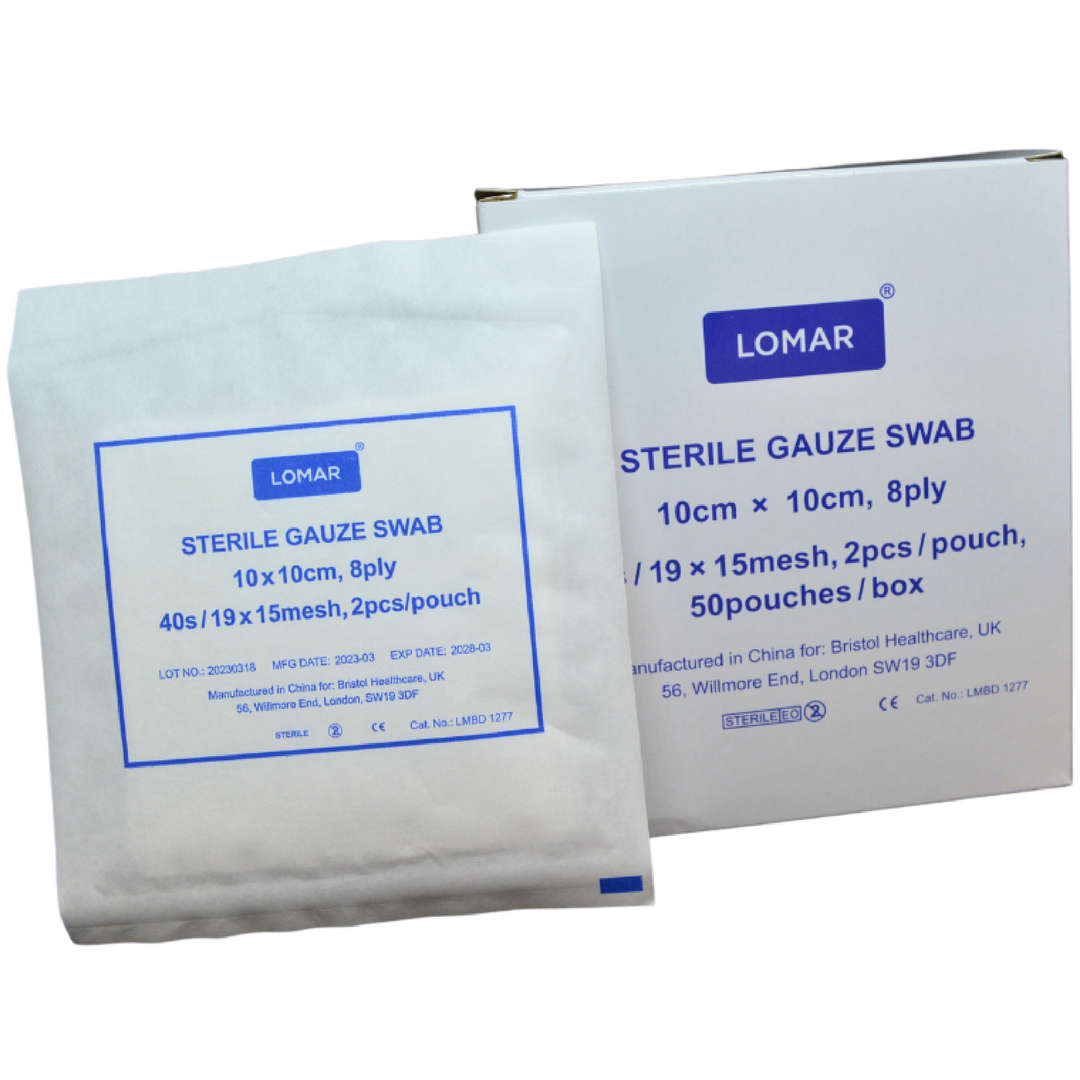 Lomar Sterile Gauze Swab - Pack of 50