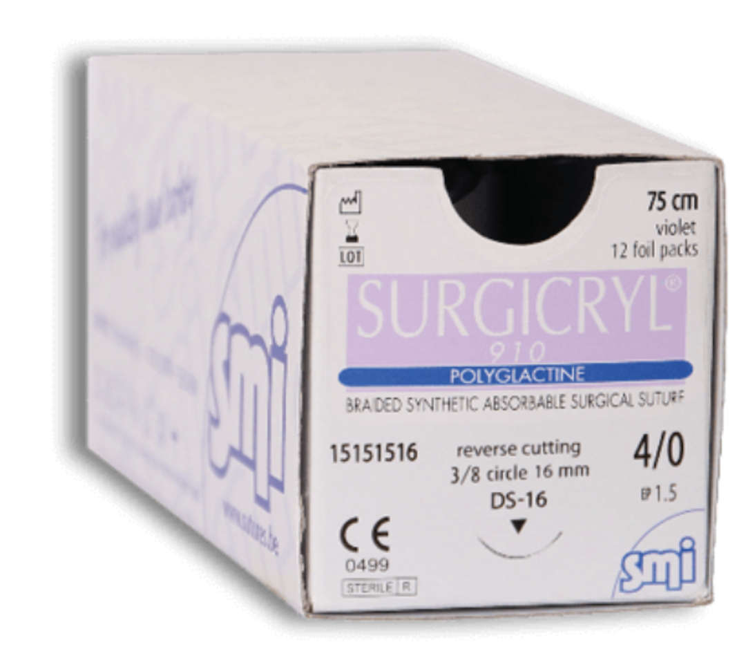SMI Surgicryl 910 Polyglactine Violet Suture 15150015