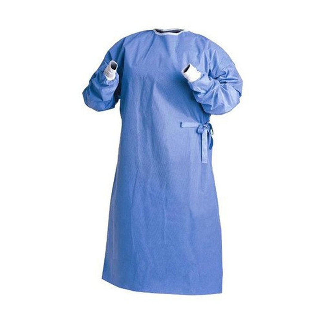 Plavus Surgical Gown Medium Blue Pack of 10 (1002)