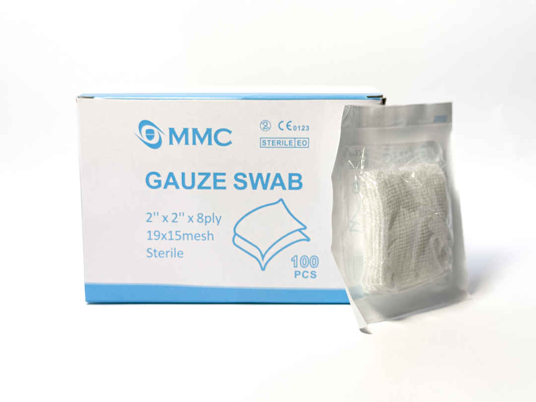 3 x  MMC Sterile Gauze Swab 2inch x 2inch x 8ply 100 Pieces/Box (GENC-1109)