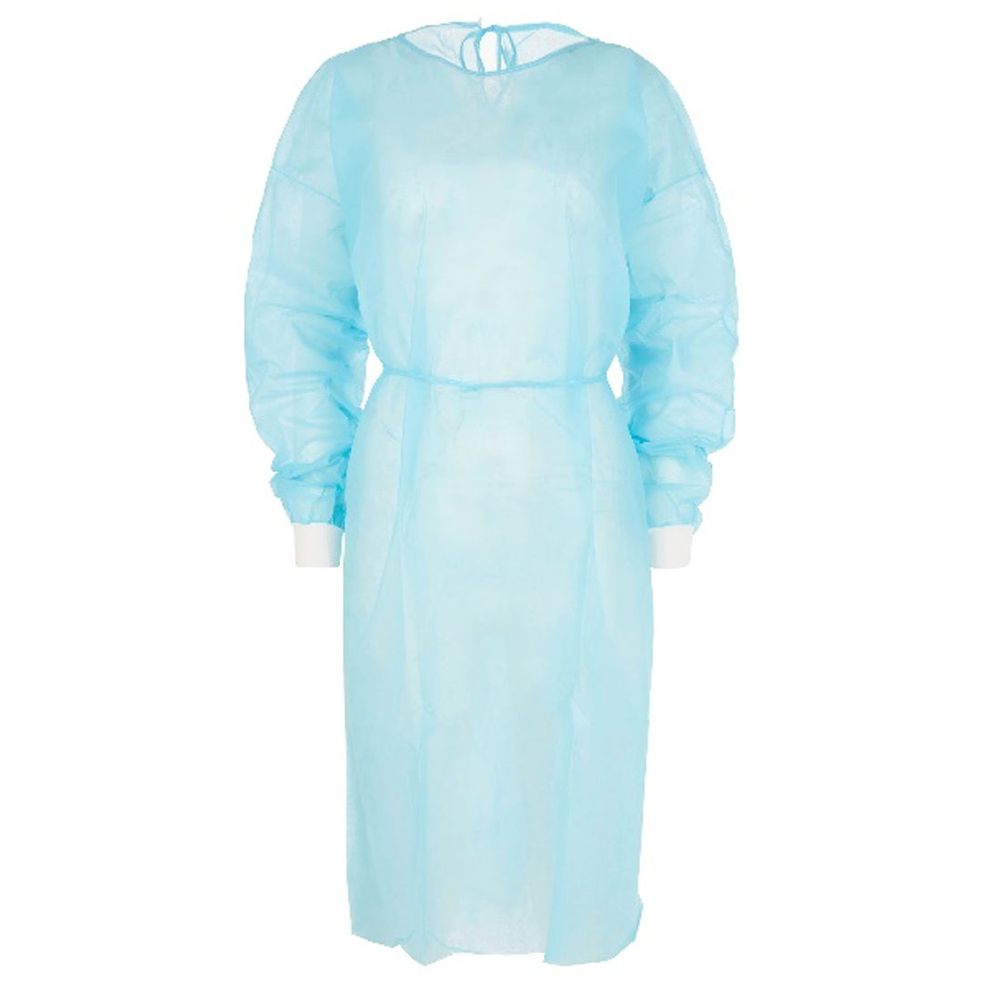 10 x  Lomar Isolation Gown - 25 GSM Light Blue - Pack of 1