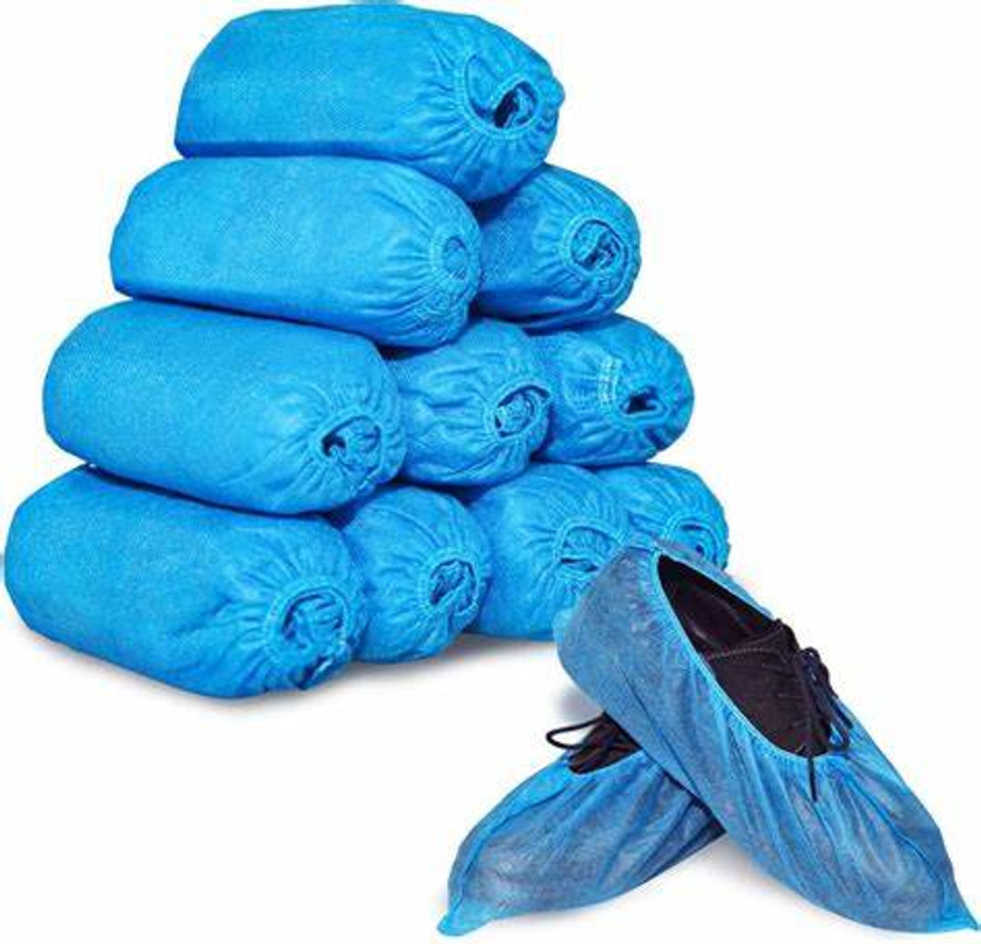 Malpurwala Disposable Non Slip for Indoors and Outdoors MGT Shoe Covers - Blue