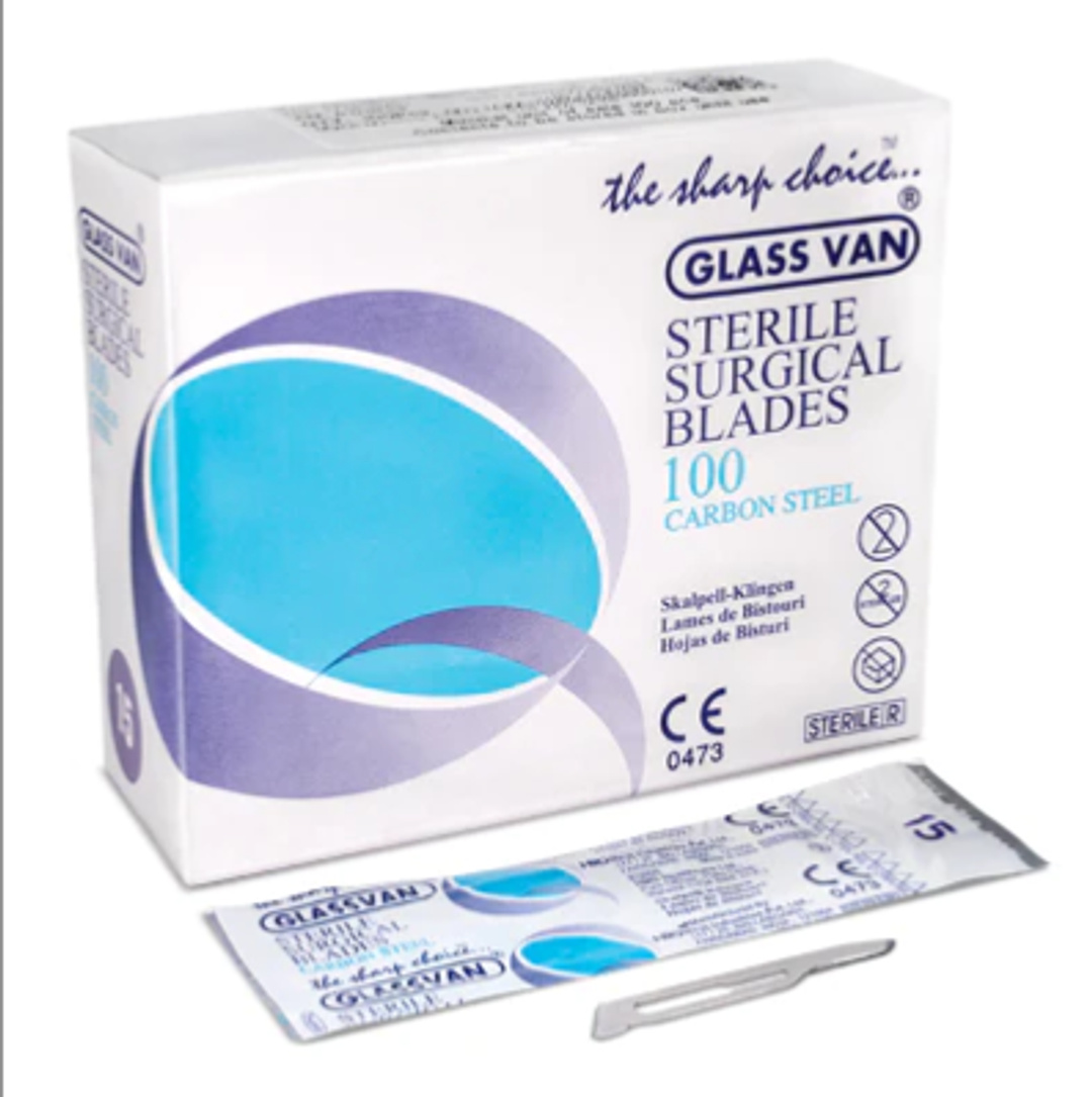 HMD Glass Van Surgical Blade - GV 20 Pack of 100