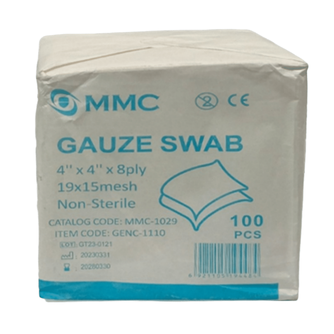 3 x  MMC Non-Sterile Gauze Swab 4inch x 4inch x 8ply, 100 Pieces/Box (GENC-1031)