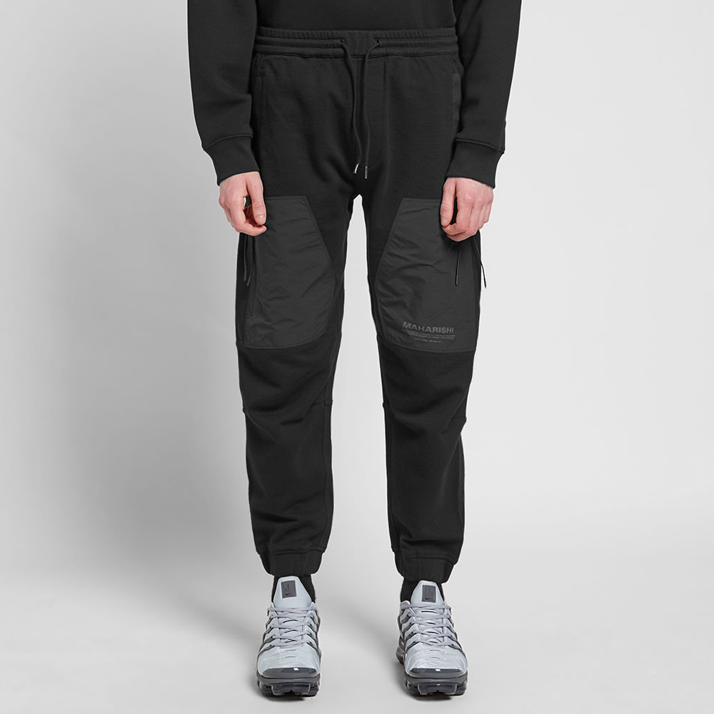 Maharishi Tech Sweatpants 'Black' | MRSORTED