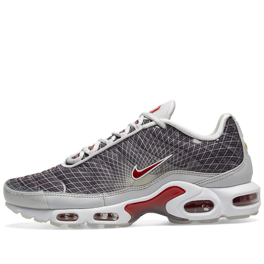 red white grey air max