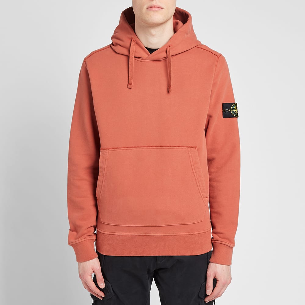 stone island peach hoodie