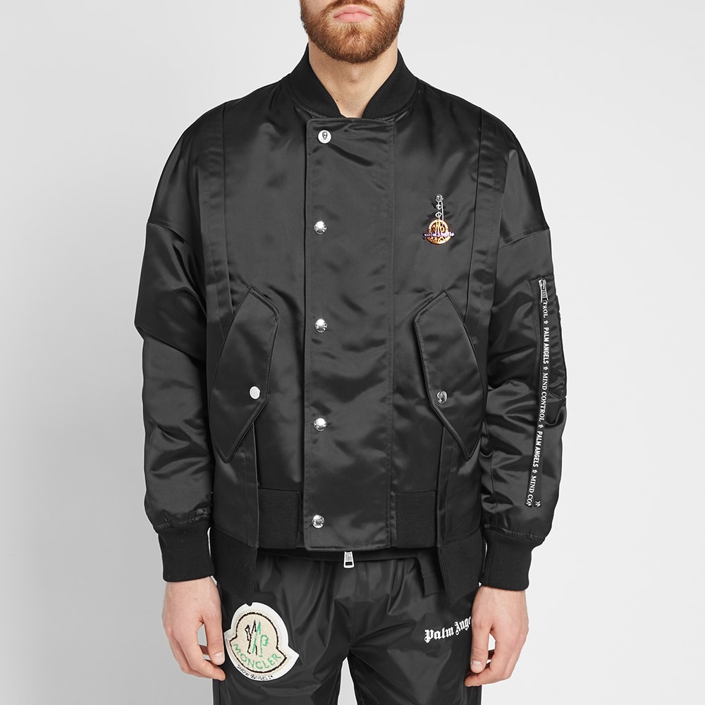 Moncler Genius x Palm Angels AXL Bomber Jacket 'Black' | MRSORTED