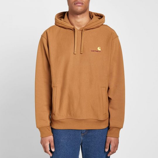 Carhartt American Script Hoodie 'Brown' | MRSORTED