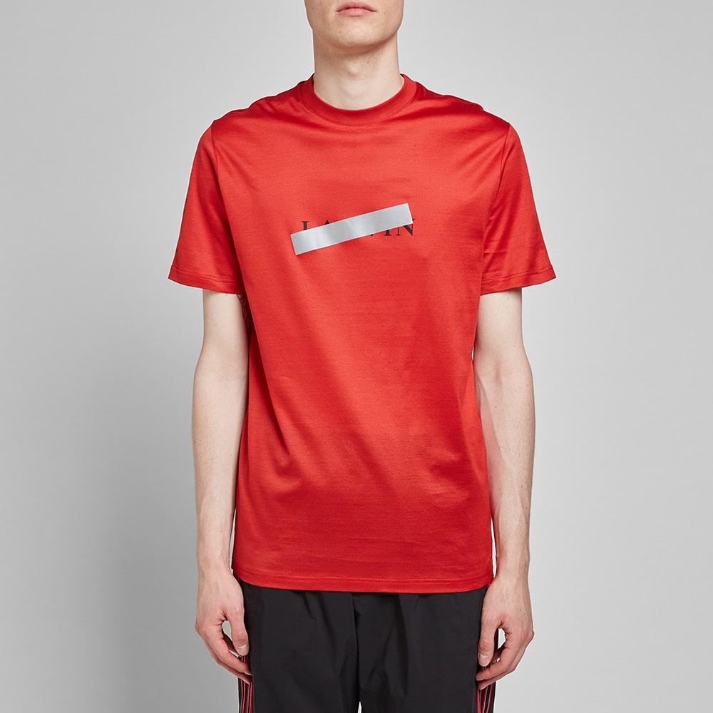 Lanvin Bar Logo T-Shirt 'Red' | MRSORTED