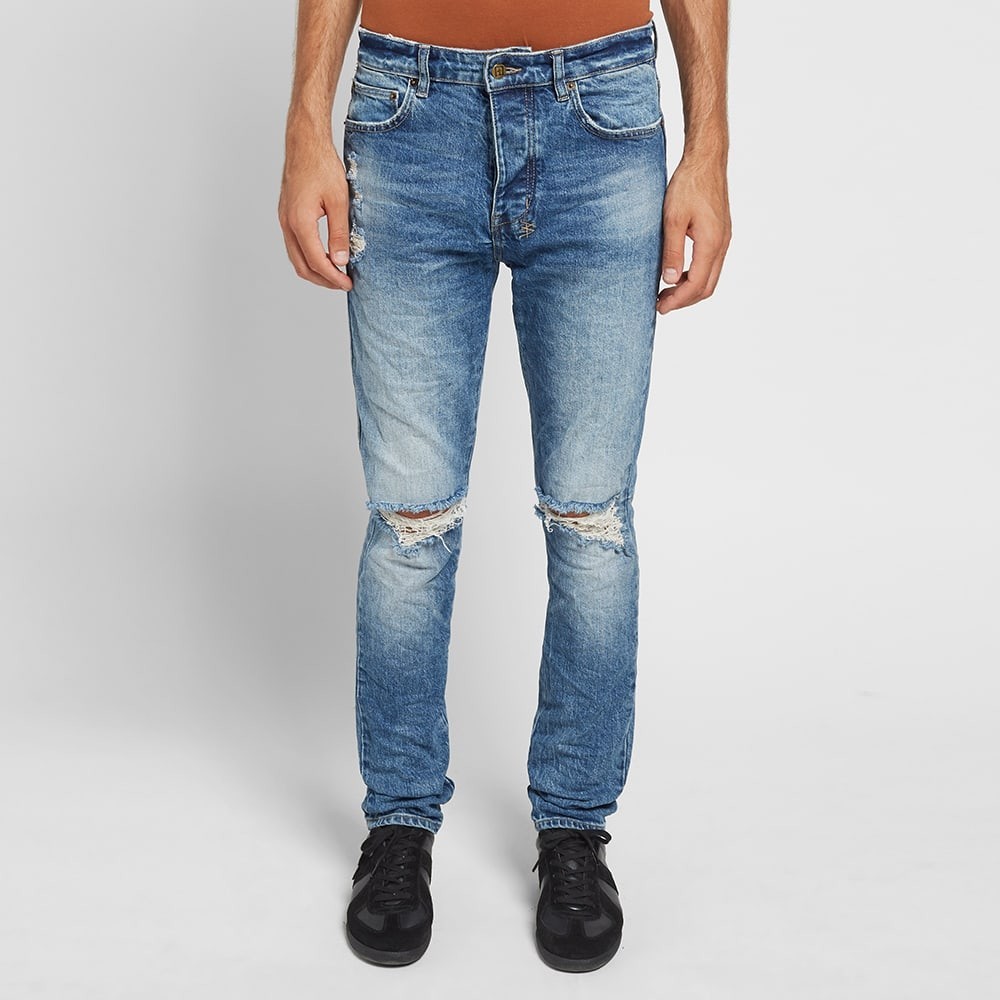 Ksubi Chitch Nostalgia Trashed Jeans 'Blue Denim' | MRSORTED