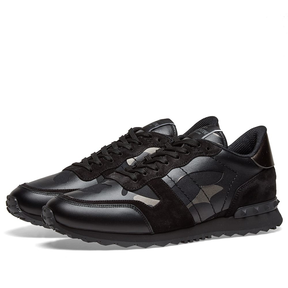 valentino black rock runners